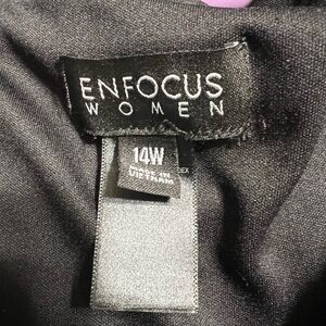 Enfocus Women dress
Black top, glitter bottom